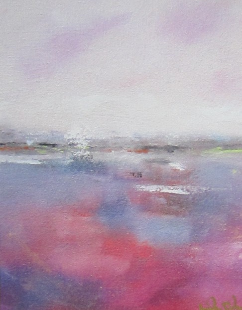 Magenta Sea 8 x 10 Giclee Print, Matted to 11 x 14