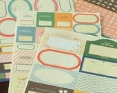 Washi Tape-Sticker Set-Japanese Masking Tape Stickers-Label Stickers