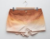 Dip Hand dyed Dead Stock Vintage white Jeans Shorts size L