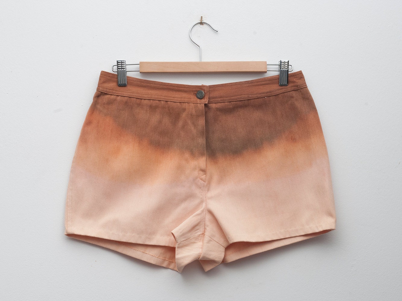 Dip Hand dyed Dead Stock Vintage white Jeans Shorts size L