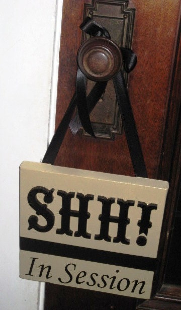 Shh In Session- Spa,Salon,Massage,Aesthetician,Therapy Door Sign Hanger
