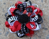 Disney Hair Bow Mickey Mouse Hair Bow Minnie Mouse Hair Bow Loopy Flower Hair Bow Zebra Hair Bow