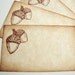 Acorn Flat Placecards Rustic Fall Wedding Thanksgiving