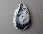 Cabochon - Dendritic agate - 34 by 22 by 5,5 mm