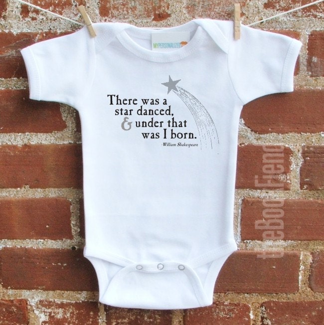 A star danced William Shakespeare bodysuit or t-shirt
