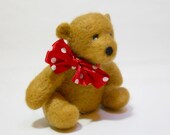 needle felted bear artist bear soft sculpture wool animal called Barnaby