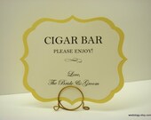 Wedding Reception Sign Romantic Label Design Elegant Script Font Your Custom Wording Custom Colors  My Medium  5.5 x 7 Size