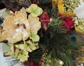 Country Cottage OOAK ELeGance Fireplace Wedding Home Decor Wreath