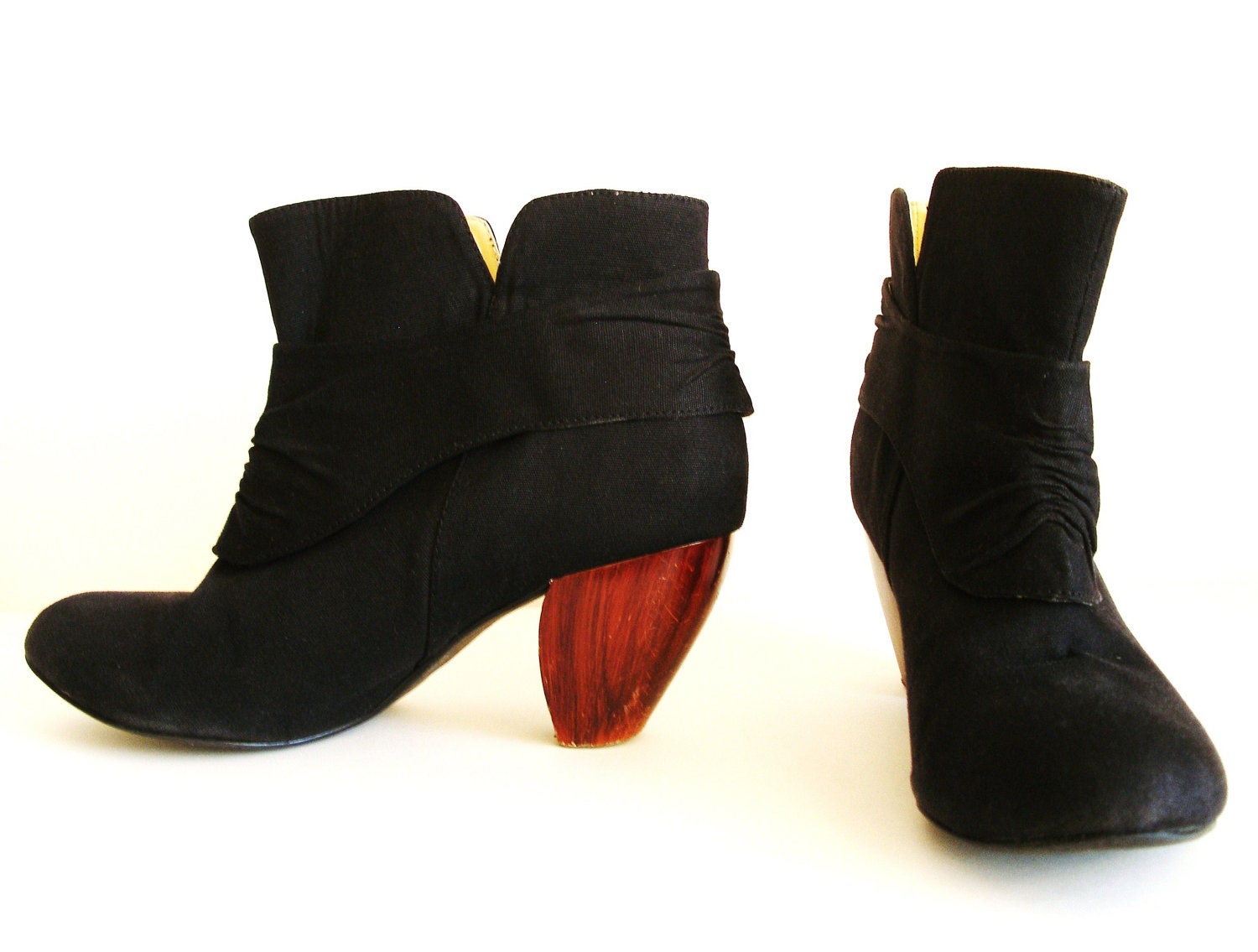 clog ankle boots