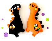 Dinosaur Plush - Cute Plushie , Kawaii Softie , Seasonal , Halloween
