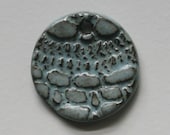 Handmade Artisan Ceramic Blue Pendant 16101512