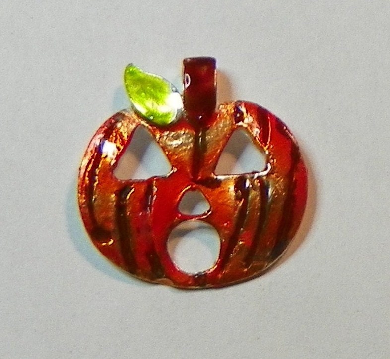 Pumpkin, Enamel, Fun Jewelry, Eco Friendly