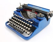 Hot-Rodded Typewriter -- Underwood Model F in Candy Blue