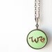 Personalized Monogrammed Gifts. Embroidered Jewelry Initial Necklace. Merriweather Council on Etsy