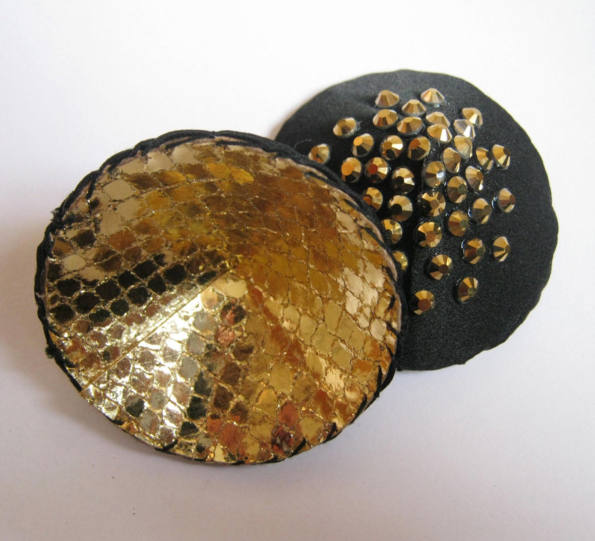 MILA Burlesque Gold Studded Nipple pasties - made to order
