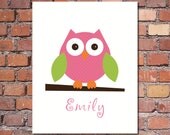 Printable Name Art with Owl