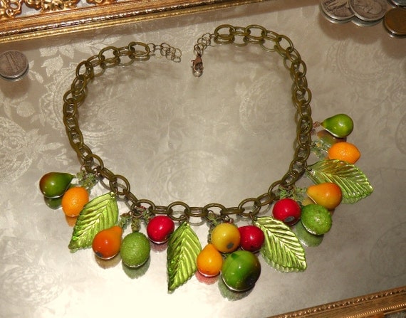 Vintage Necklace - Fruit Salad from Pretty Kitty 13 Shop