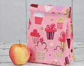 Pick Your Fabric -  Lunch Sack - Lunch Tote - Reusable Lunch Bag