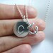silver initial disc necklace-initial charm necklace-silver initial charm necklace-initial necklace-big initial charm-anchor charm necklace