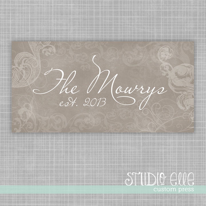 NEW - Baroque Personalized Custom Canvas - 10in. x 20in.