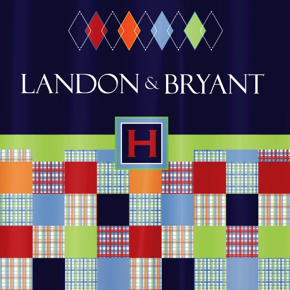 Personalized Shower Curtain madras