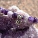 Amethyst Quartz Lotus Bracelet Beautiful Buddhist Hindu Yoga Jewelry
