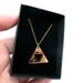 Zelda Triforce GOLD plated Necklace with Gold Filled chain