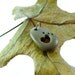 Top Drilled Beige-Brown Beach Stone Pendant - Beachy Look
