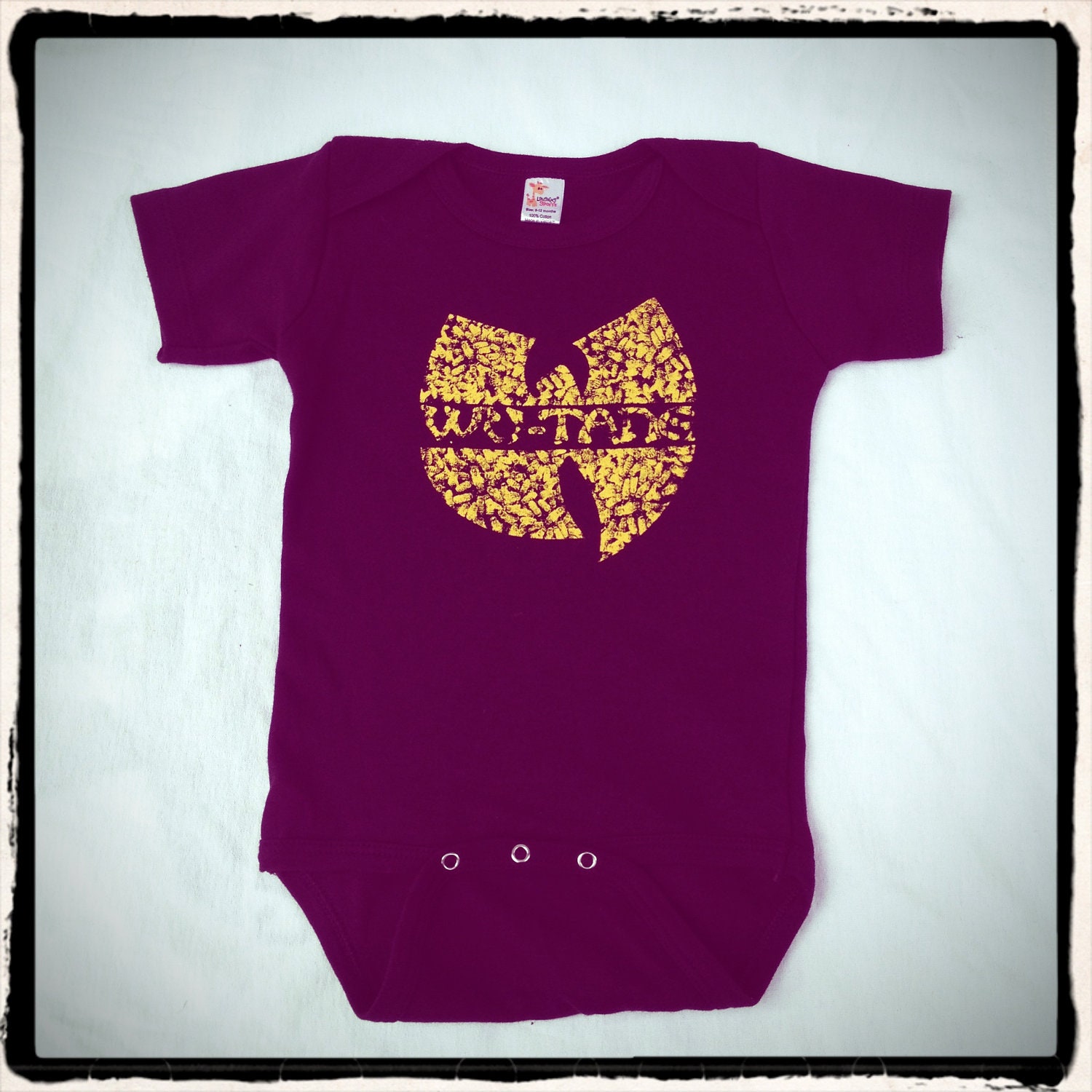 Wu Tang Killa Bees Onesie One Piece BodySuit 100% Cotton Sz 3 to 18 months FREE SHIP
