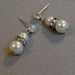 Bridal Pearl Necklace Set vintage style like Jackie O -- Multi Strand of glass pearls in white perfect glamorous wedding jewelry