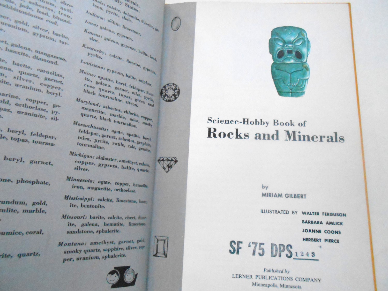 Two Vintage Children's Geology Books