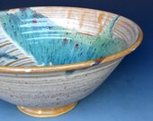 Salad Bowl Speckled Stone Swirled Green A