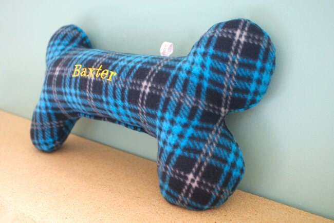 Large Dog Bone Pillow - personalized FREE