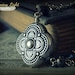 Moroccan Gems ... necklace antiqued silver filigree henna black diamond glass crystal indian arabian boho vintage bead drop