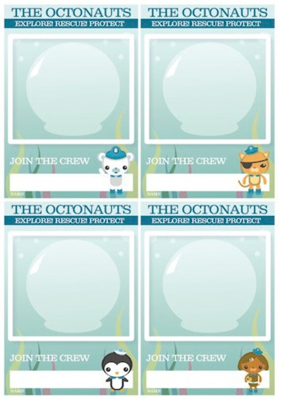 Octonauts Printable Party Photo VIP Badges Il_570xn