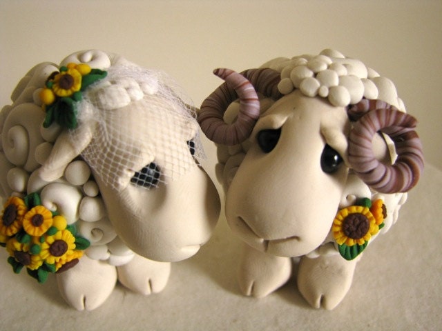 I Love Ewe Custom Keepsake Wedding Cake Topper