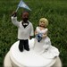Custom people wedding cake topper