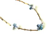 Limited Edition Purple Iridescent Crystal Cross Necklace