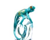 Aqua Lizard Wine Bottle Stopper