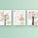 Girl Nursery Décor, Girl Nursery Art, Baby Girl Nursery Wall Art, Baby Girl Nursery, Girl Nursery Wall Art, Pink and Green,set of 3 11x14