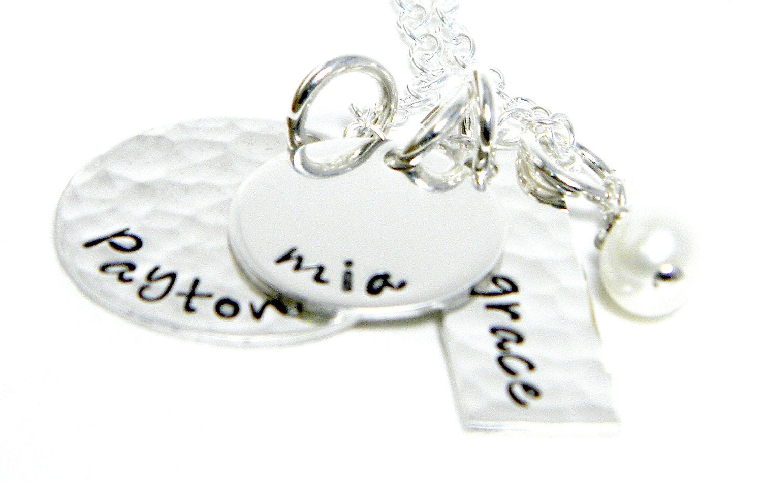 Personalized Necklace - Mom Necklace - Hand Stamped Jewelry