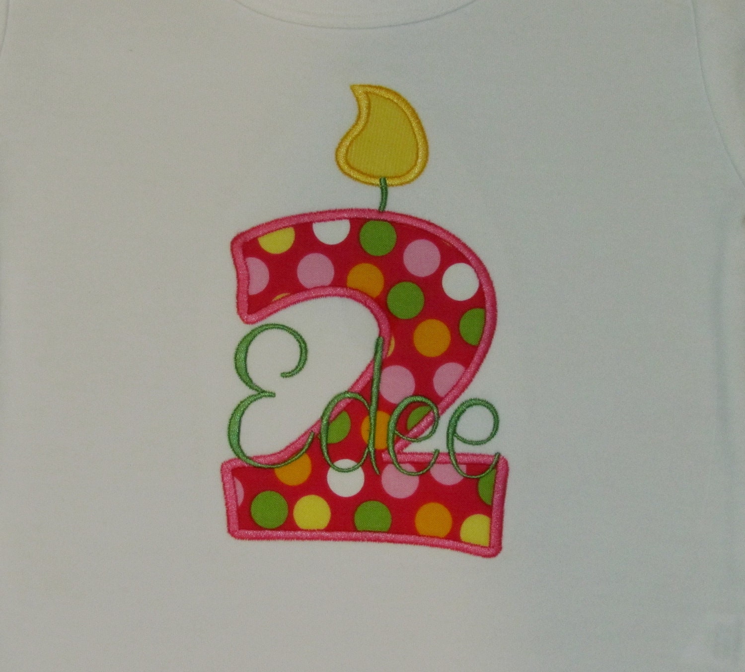 Boys or Girls, Birthday Candle, Number, YOU DESIGN, Long or Short Sleeve, Shirt or Onesie, Monogrammed