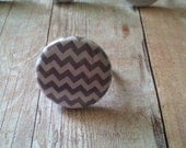 Button Ring (grey chevron)