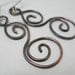 Spiral Copper Earrings Handcrafted Copper Jewelry