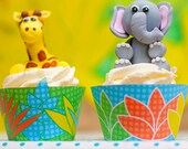 Birthday Cupcake Wrappers (Jungle) from the Wild Child Lion DIY Printable Collection by Spaceships and Laser Beams Il_170x135