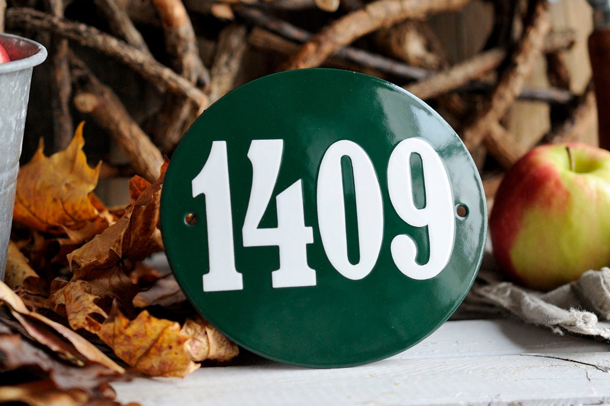 House Number  Plaque 7.1" x 7.9"
