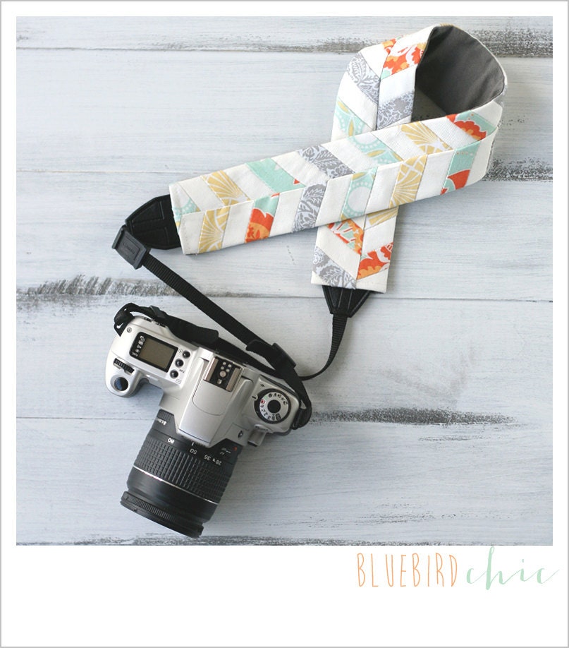 sunburst chevron camera strap cover
