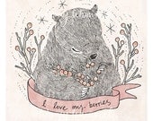 I love my berries - Print