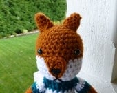 Charlie the Fox Crochet Sweater Toy