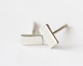 Back to Basics-Rectangle Earrings in Silver